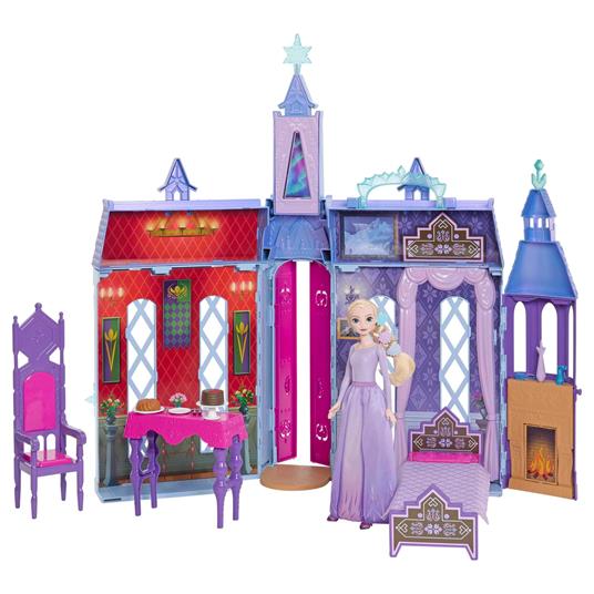 Disney frozen castello di elsa ad arendelle, con 4 aree di gioco e 15  mobili e accessori - Frozen - Casa delle bambole e Playset - Giocattoli