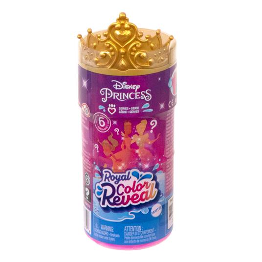 Disney Princess - Royal Color Reveal, assortmento, Bambola con 6 sorprese da rivelare, Serie Amici con Personaggio - 6