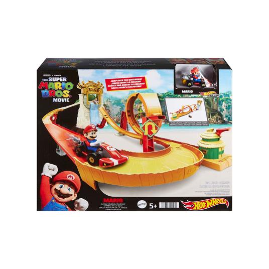 Hot Wheels - ll playset Super Mario Bros Corsa nella Giungla di Kong con Veicolo incluso, Giocattolo per Bambini 5+ Anni - 6