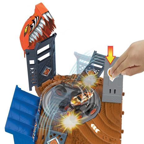 Hot Wheels Monster Trucks Arena degli Scontri Semifinali, playset collegabile con 1 Hot Wheels Monster Truck e 2 macchinine - 2
