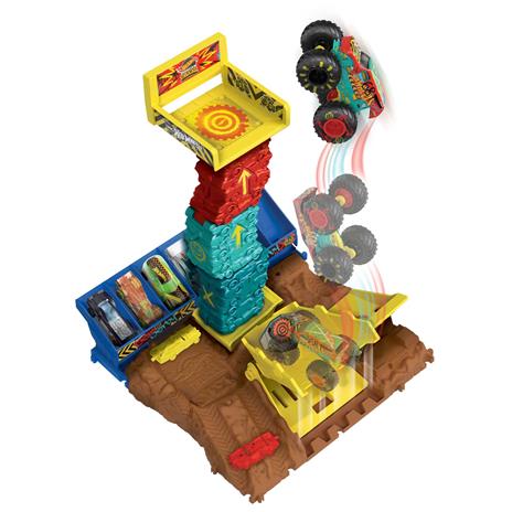 Hot Wheels Monster Trucks Arena degli Scontri Semifinali, playset collegabile con 1 Hot Wheels Monster Truck e 2 macchinine - 6