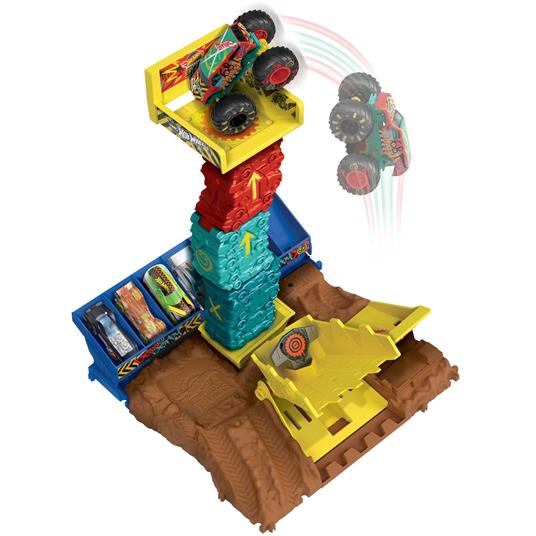Hot Wheels Monster Trucks Arena degli Scontri Semifinali, playset collegabile con 1 Hot Wheels Monster Truck e 2 macchinine - 9
