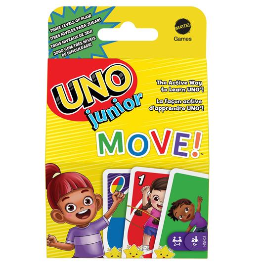UNO Junior Move!, gioco di carte per bambini e famiglie - Mattel - Giochi di  abilità - Giocattoli