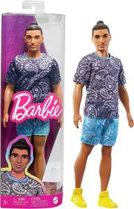 Giocattolo Barbie - Ken Fashionistas con capelli castani raccolti in uno chignon Barbie