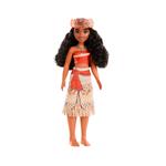 Disney princess  vaiana, bambola snodata con capi e accessori scintillanti ispirati al film disney