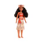 Disney princess  vaiana, bambola snodata con capi e accessori scintillanti ispirati al film disney