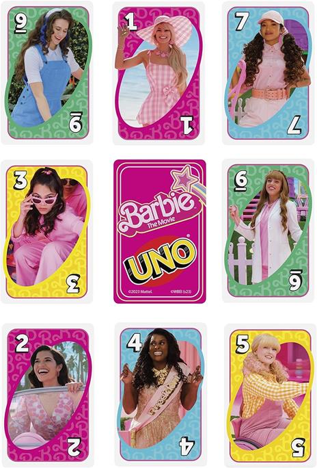 Uno barbie the movie – gioco di carte uno ispirato al film di barbie, per serate di gioco in famiglia e feste tra amici - 4