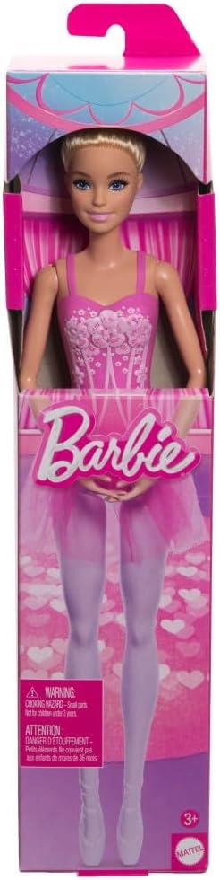 Barbie - Ballerina, Bambola bionda con Corpetto Decorato a Fiori e tutù Viola Rimovibile - 6