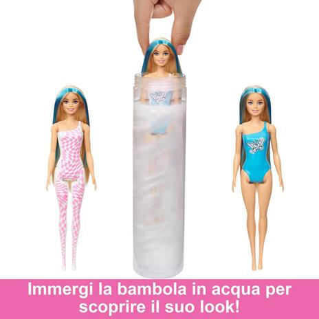 Barbie Color Reveal - Bambole Trendy con Corpetto Cambia Colore e 6 Accessori a Sorpresa da Scoprire - 3