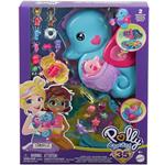 Polly Pocket Borsetta Cavallucci Marini playset 2-in-1 con bambole e accessori inclusi HWP03