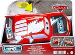CARS - Saetta McQueen Corsa Globale Derapa e Sfreccia, veicolo con interruttore e 2 modalita rettilineo e sfreccia, 4 coni per realizzare la pista,Mattel,Eta 3+