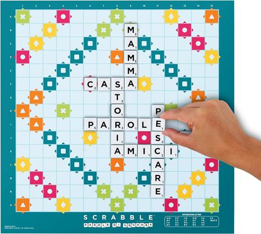 Mattel Games Scrabble - Il gioco da tavolo delle parole, nuova versione con doppio tabellone e modalità Parole di Squadra - 3