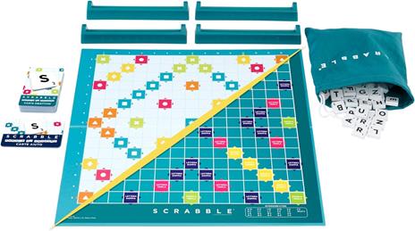 Mattel Games Scrabble - Il gioco da tavolo delle parole, nuova versione con doppio tabellone e modalità Parole di Squadra - 5