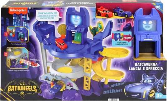 Batwheels Batcaverna Lancia E Sfreccia (HYR74) - 6