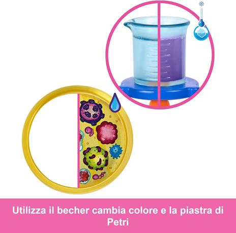 Barbie Carriere - Scienziata, set bambola bionda con camice bianco da laboratorio e accessori inclusi, 3+ anni, JCR70 - 5