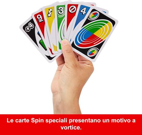 Mattel Games - UNO Spin, versione dell'iconico gioco con spinner e nuove regole - 3