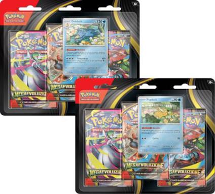Pokemon - Blister 3 Bustine + 1 Card "M1"