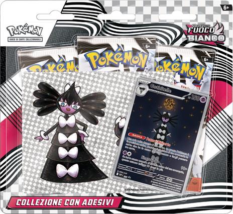 Pokémon: collezione con adesivi (Gothitelle) dell’espansione Scarlatto e Violetto - Fuoco Bianco