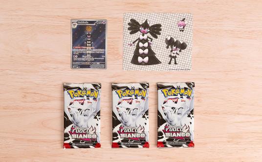 Pokémon: collezione con adesivi (Gothitelle) dell’espansione Scarlatto e Violetto - Fuoco Bianco - 2