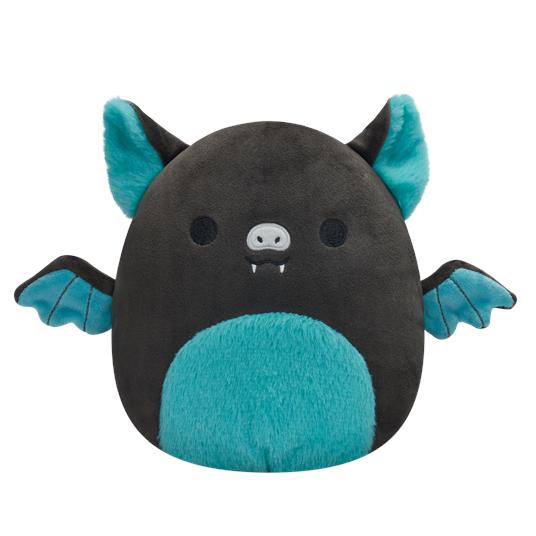 Squishmallows: Rei Toys - Personaggio 20 Cm Serie 2 - Teal E Black Fruit Bat W Fuzzy Tummy