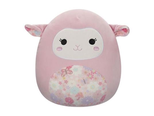 Squishmallows Peluche Figura Pink Lamb Con Floral Ears E Belly Lala 30 Cm Jazwares