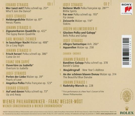 Neujahrskonzert 2023 - New Year'S Concert 2023 - CD Audio di Wiener Philharmoniker,Franz Welser-Möst