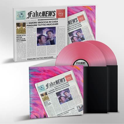 Fake News - 2 LP Rosa (Love Story) - Vinile LP di Pinguini Tattici Nucleari