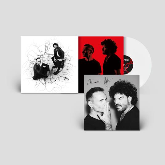 RENGANEK (Vinile bianco opaco 140 gr. + Leaflet autografato) - Vinile LP di Nek,Francesco Renga - 2