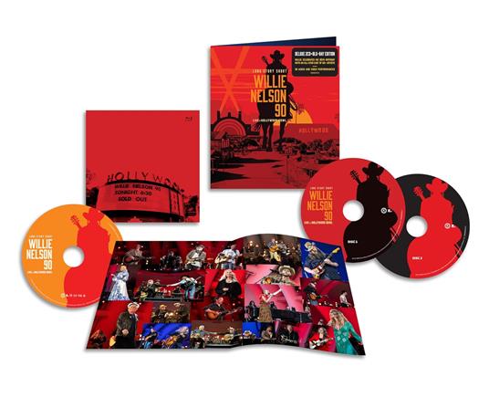 Long Strt: Willie Nelson 90. Live at the Holliwood Bowl (2 CD + Blu-ray) - CD Audio + Blu-ray di Willie Nelson - 2