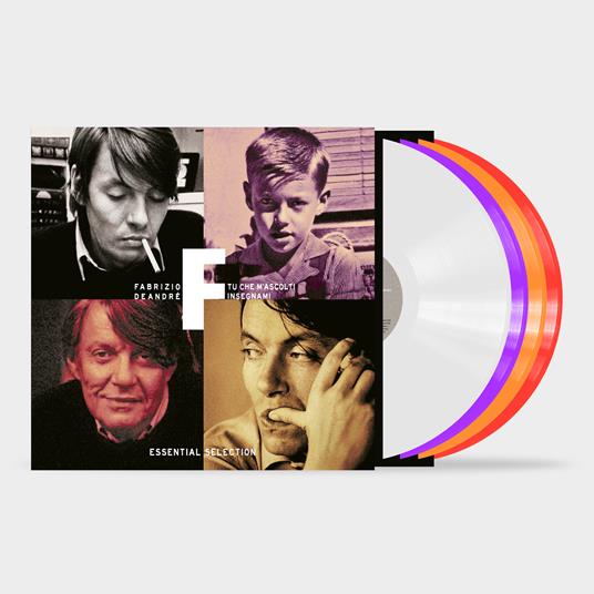 Tu che m'ascolti insegnami (192 Khz White, Purple, Orange & Red Vinyl) - Vinile LP di Fabrizio De André