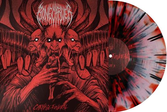 Carnage Funeral (Red-Black Splatter Vinyl) - Vinile LP di Bonecarver