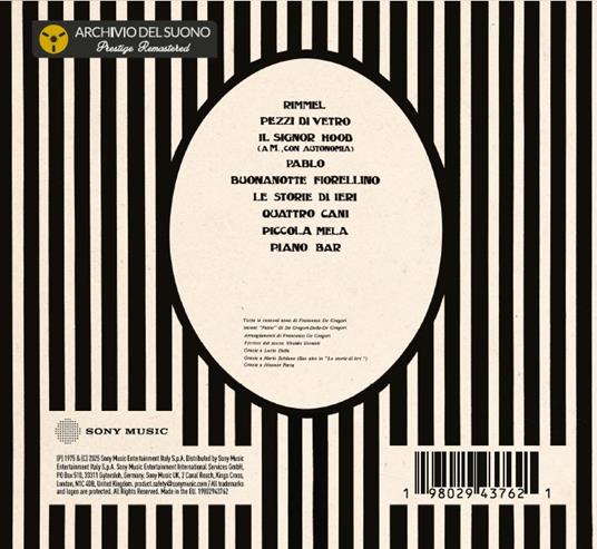 Rimmel (CD) - CD Audio di Francesco De Gregori - 3