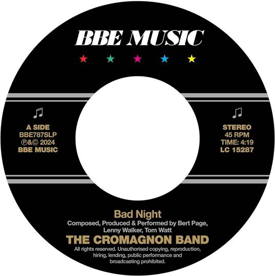 Bad Night-Quadrant - Vinile 7'' di Cromagnon Band