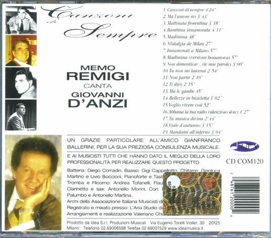 Canzoni di Sempre - CD Audio di Memo Remigi - 2