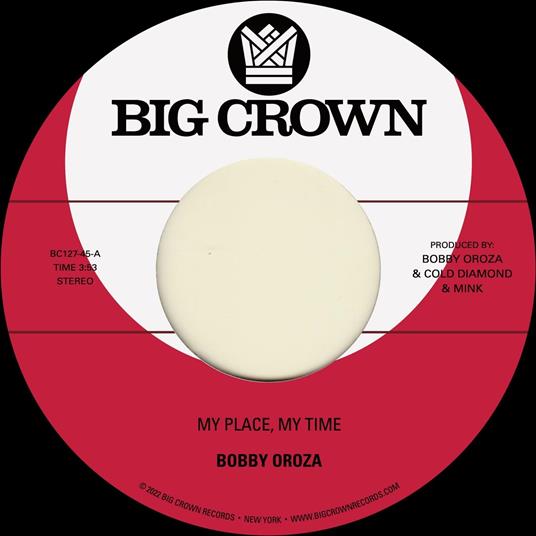 My Place, My Time-Through These Tears - Vinile LP di Bobby Oroza