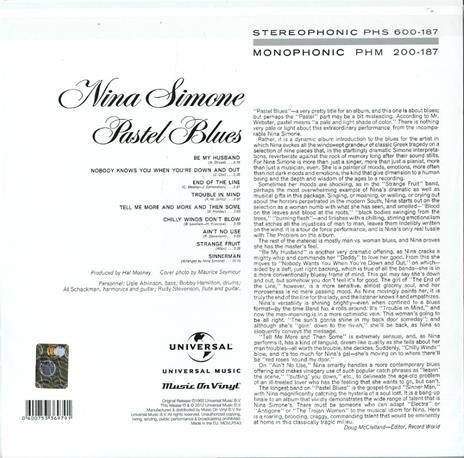 Pastel Blues - Vinile LP di Nina Simone - 2