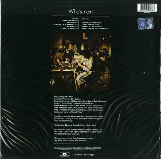 Who's Next - Vinile LP di Who - 2