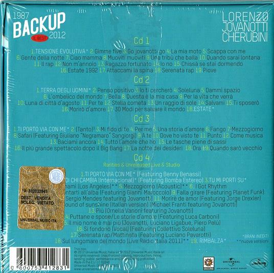 Backup 1987-2012. Il Best (Deluxe Edition) - CD Audio di Jovanotti - 2