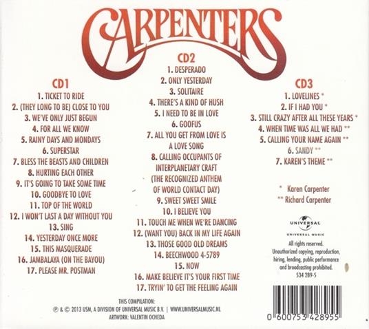 Collected - CD Audio di Carpenters - 2