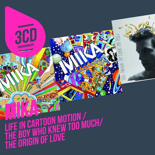 3Cd Originaux : Life In Cartoon Motion / The Boy Who Knew Too Much / The Origin - CD Audio di Mika