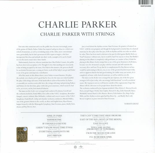 Charlie Parker with Strings - Vinile LP di Charlie Parker - 2
