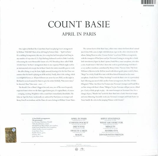 April in Paris - Vinile LP di Count Basie - 2