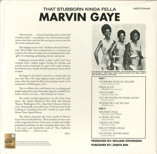 The Stubborn Kinda' Fellow (180 gr.) - Vinile LP di Marvin Gaye - 2
