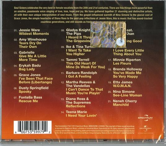 Soul Sisters - CD Audio - 2