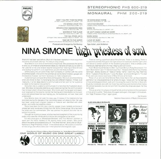 High Priestess of Soul - Vinile LP di Nina Simone - 2