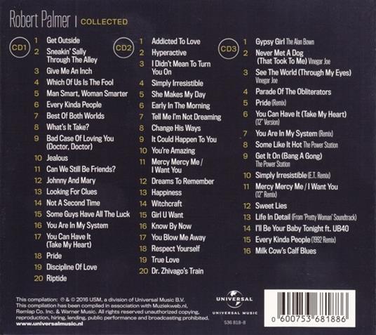 Collected - CD Audio di Robert Palmer - 2