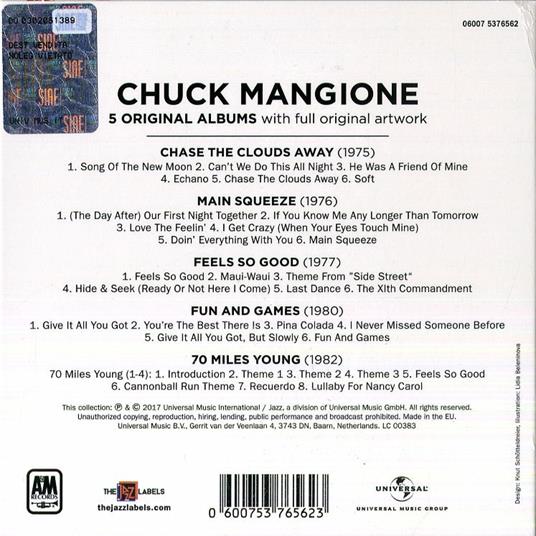 5 Original Albums - CD Audio di Chuck Mangione - 2