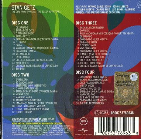 The Girl from Ipanema - CD Audio di Stan Getz - 2
