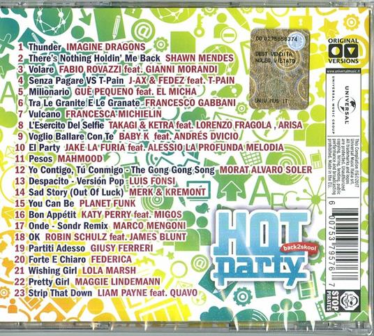 Hot Party Back2Skool - CD Audio - 2