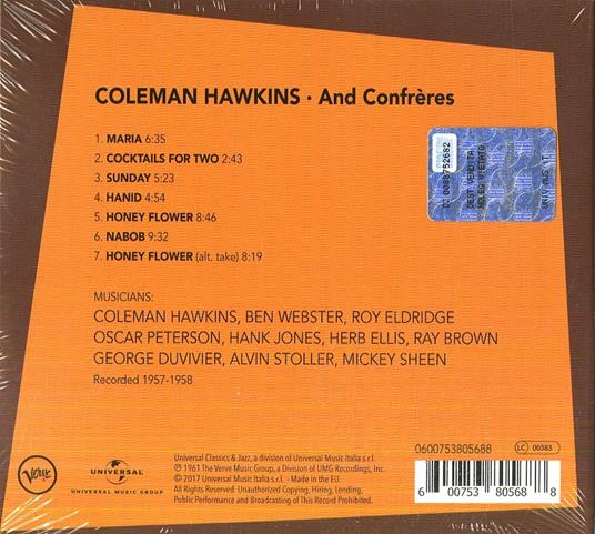 And Confreres - CD Audio di Coleman Hawkins - 2